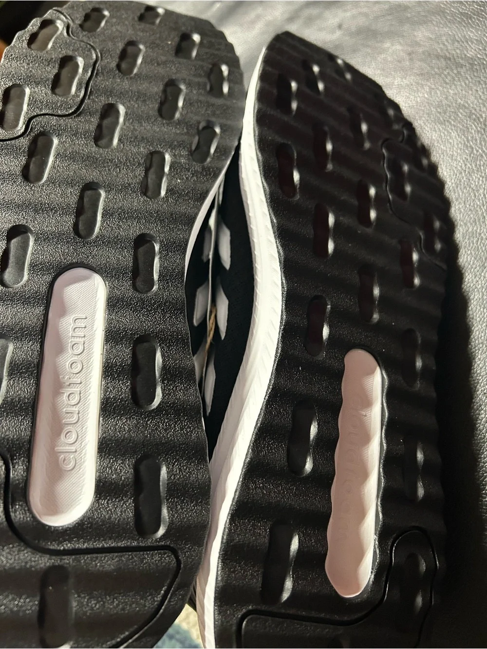 adidas Black and White Running Sneakers